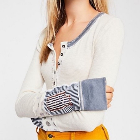 🍒NWT🍒 FREE PEOPLE RAILROAD THERMAL - Picture 3 of 5